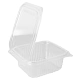 CONTENITORI CON COPERCHIO A CERNIERA  500 ML 13,5x12,5x5,6 CM TRASPARENTE PLA (600 UNITÀ)