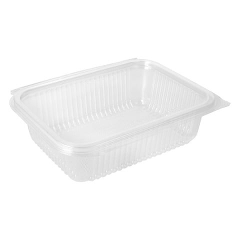 CONTENITORI CON COPERCHIO A CERNIERA  750 ML 18,8x14,3x5,2 CM TRASPARENTE PLA (400 UNITÀ)