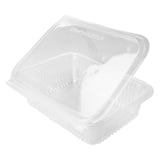 CONTENITORI CON COPERCHIO A CERNIERA  750 ML 18,8x14,3x5,2 CM TRASPARENTE PLA (400 UNITÀ)