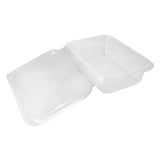CONTENITORI CON COPERCHIO A CERNIERA  750 ML 18,8x14,3x5,2 CM TRASPARENTE PLA (400 UNITÀ)