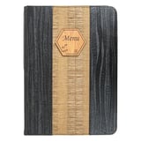 PORTAMENÙ 16 PAGINE DIN-A4   22x31 CM NERO PVC (1 UNITÀ)