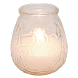CANDELE IN BICCHIERE ANTIFUMO 'MONARCH'  9,5x9,5 CM TRASPARENTE KEROSENE (24 UNITÀ)