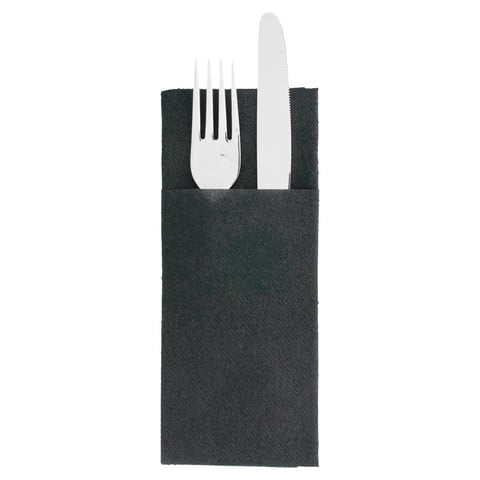 TOVAGLIOLI "KANGAROO"  55 G/M2 33x40 CM NERO AIRLAID (700 UNITÀ)