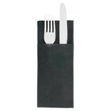 TOVAGLIOLI "KANGAROO"  55 G/M2 33x40 CM NERO AIRLAID (700 UNITÀ)