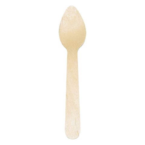 CUCCHIAINI DA CAFFÉ WOOD  11 CM NATURALE LEGNO (100 UNITÀ)