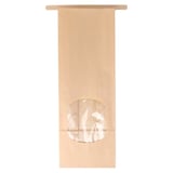SACCHETTI SOS CON CHIUSURA CON FINESTRA  1300 G 60 G/M2 + 25µ OPP 9+6x25 CM NATURALE KRAFT (500 UNITÀ)