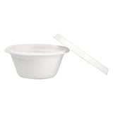 MINI TERRINE + COPERCHI BIONIC 60 ML Ø 6,9x3+0,7 CM BIANCO BAGASSA (1000 UNITÀ)