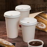 BICCHIERI BEVANDE CALDE 1 PARETE  360 ML - 12 oz 300 + 18 PE G/M2 Ø9/6x11 CM BIANCO CARTONE (900 UNITÀ)