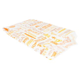 SACCHETTI CROISSANT 'ORANGE PAROLE' 33 G/M2 12+5x22 CM BIANCO CELLULOSA (500 UNITÀ)