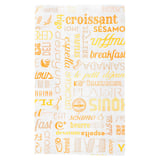 SACCHETTI CROISSANT 'ORANGE PAROLE' 33 G/M2 14+7x22 CM BIANCO CELLULOSA (500 UNITÀ)