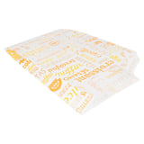 SACCHETTI CROISSANT 'ORANGE PAROLE' 33 G/M2 14+7x22 CM BIANCO CELLULOSA (500 UNITÀ)