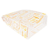 SACCHETTI CROISSANT 'ORANGE PAROLE' 33 G/M2 19+8x26 CM BIANCO CELLULOSA (500 UNITÀ)