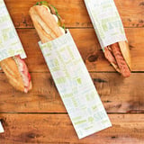 SACCHETTI BAGUETTE GARNI PFAS FREE 'GREEN PAROLE' 32 G/M2 12+4x35 CM BIANCO PERGAMANA ANTIGRASSI (500 UNITÀ)
