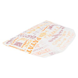 SACCHETTI PER FRITTURA PFAS FREE 'PAROLE' 32 G/M2 12x9 CM BIANCO PERGAMANA ANTIGRASSI (1000 UNITÀ)