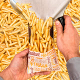 SACCHETTI PER FRITTURA PFAS FREE 'PAROLE' 32 G/M2 12x9 CM BIANCO PERGAMANA ANTIGRASSI (1000 UNITÀ)