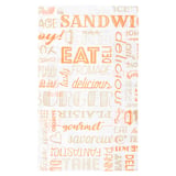 SACCHETTI HAMBURGER PFAS FREE 'ORANGE PAROLE' 32 G/M2 14+7x22 CM ARANCIO PERGAMANA ANTIGRASSI (500 UNITÀ)