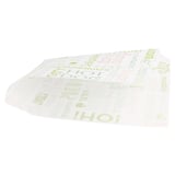 CARTA ANTIGRASSO APERTO 2 LATI FAST FOOD PFAS FREE 'PAROLE' 35 G/M2 17x18 CM BIANCO PERGAMANA ANTIGRASSI (500 UNITÀ)