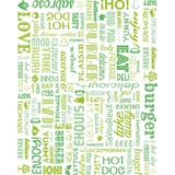 CARTA ANTIGRASSO FAST FOOD PFAS FREE 'GREEN PAROLE' 35 G/M2 28x34 CM BIANCO PERGAMANA ANTIGRASSI (1000 UNITÀ)