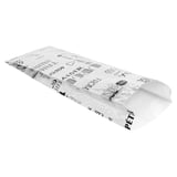 SACHETTI PER SANDWICHES 'PAROLE' 35+20 G/M2 12+4x35 CM ARGENTO PERGAMENA + ALLUMINIO (500 UNITÀ)