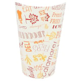 BICCHIERE PER FRITTI APERTO 'PAROLE' 16 OZ - 480 ML 220 + 18PE G/M2 Ø8,5x13,5 CM BIANCO CARTONE (50 UNITÀ)