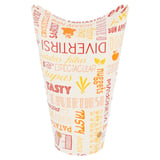 BICCHIERE PER FRITTI CHIUSO 'PAROLE' 22 OZ - 660 ML 220 + 18PE G/M2 8,5x18 CM BIANCO CARTONE (50 UNITÀ)