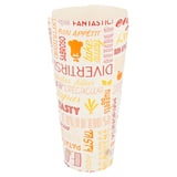 BICCHIERE PER FRITTI CHIUSO 'PAROLE' 22 OZ - 660 ML 220 + 18PE G/M2 8,5x18 CM BIANCO CARTONE (50 UNITÀ)