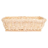 CESTO RETTANGOLARE SIMILE VIMINE   18x14x5 CM NATURALE PP (1 UNITÀ)