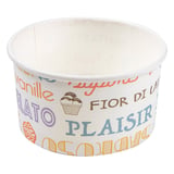 COPPETTE GELATI 'PAROLE' 90 ML 210 + 18 PE G/M2 Ø7,2x4 CM BIANCO CARTONE (2000 UNITÀ)