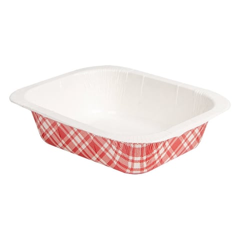 BARCHETTE TERMOSIGILLANTE GN1/8 'VICHY' 505 ML 360 G/M2 + 25G/M2 PET 16,1x12,9x4,3 CM BIANCO CARTONE (720 UNITÀ)