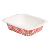 BARCHETTE TERMOSIGILLANTE GN1/8 'VICHY' 505 ML 360 G/M2 + 25G/M2 PET 16,1x12,9x4,3 CM BIANCO CARTONE (720 UNITÀ)
