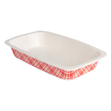 BARCHETTE TERMOSIGILLANTE GN1/4 'VICHY' 1210 ML 430 G/M2 + 25G/M2 PET 26,3x16x4,5 CM BIANCO CARTONE (400 UNITÀ)