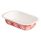 BARCHETTE TERMOSIGILLANTE 'VICHY' 325 ML 390 G/M2 + 25G/M2 PET 16x10x3,5 CM BIANCO CARTONE (1000 UNITÀ)