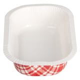 BARCHETTE TERMOSIGILLANTE 'VICHY' 325 ML 390 G/M2 + 25G/M2 PET 16x10x3,5 CM BIANCO CARTONE (1000 UNITÀ)