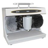 MACCHINA LUCIDA SCARPE 90W   37x21x33 CM ARGENTO ACCIAIO INOX (1 UNITÀ)