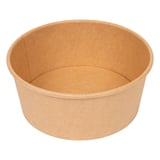 COMBO INSALATIERA + COPPERCHIO PET  750 ML - 25 oz 300 + 18 PE G/M2 Ø15/12,8x6 CM NATURALE KRAFT (200 UNITÀ)