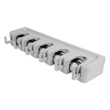 RACK PER ESCOBA GANCIO   42x12,5x6,7 CM GRIGIO ABS (1 UNITÀ)