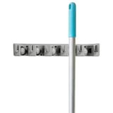 RACK PER ESCOBA GANCIO   42x12,5x6,7 CM GRIGIO ABS (1 UNITÀ)