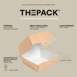 SCATOLE HAMBURGER THEPACK  13x12,5x9 CM (M) NATURALE CARTONE NANO-MICRO (500 UNITÀ)