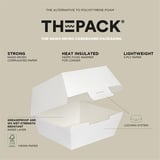 SCATOLE HAMBURGER THEPACK  230 G/M2 14,4x13,6x9,2 CM (L+) BIANCO CARTONE NANO-MICRO (500 UNITÀ)