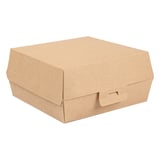 SCATOLE HAMBURGER THEPACK  17,6x16,8x7,8 CM (XL WIDER) NATURALE CARTONE NANO-MICRO (300 UNITÀ)