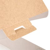 SCATOLE HAMBURGER THEPACK  17,6x16,8x7,8 CM (XL WIDER) NATURALE CARTONE NANO-MICRO (300 UNITÀ)