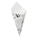 CONI PER FRITTI THEPACK 'TIMES' 100 G 12,8x21,7 CM BIANCO CARTONE NANO-MICRO (1600 UNITÀ)