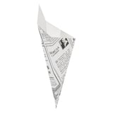 CONI PER FRITTI THEPACK 'TIMES' 100 G 12,8x21,7 CM BIANCO CARTONE NANO-MICRO (1600 UNITÀ)