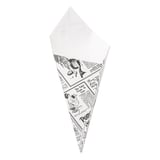 CONI PER FRITTI THEPACK 'TIMES' 250 G 15,7x26,8 CM BIANCO CARTONE NANO-MICRO (1200 UNITÀ)