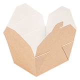 SCATOLE AMERICANE PER MICROONDE THEPACK 780 ML 11,3x9x6,3 CM NATURALE CARTONE NANO-MICRO + PP (500 UNITÀ)