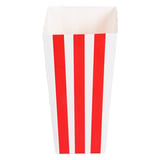 RECIPIENTE POP-CORN THEPACK 'STRIPES' 1 L 6,5x8,7x17,4 CM BIANCO CARTONE NANO-MICRO (600 UNITÀ)