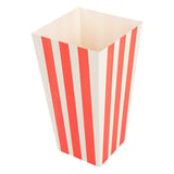 RECIPIENTE POP-CORN THEPACK 'STRIPES' 2 L 8x11x20,5 CM BIANCO CARTONE NANO-MICRO (600 UNITÀ)