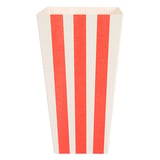 RECIPIENTE POP-CORN THEPACK 'STRIPES' 2 L 8x11x20,5 CM BIANCO CARTONE NANO-MICRO (600 UNITÀ)