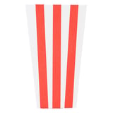 RECIPIENTE POP-CORN THEPACK 'STRIPES' 3 L 9x14x23 CM BIANCO CARTONE NANO-MICRO (600 UNITÀ)
