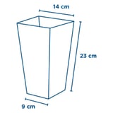 RECIPIENTE POP-CORN THEPACK 'STRIPES' 3 L 9x14x23 CM BIANCO CARTONE NANO-MICRO (600 UNITÀ)